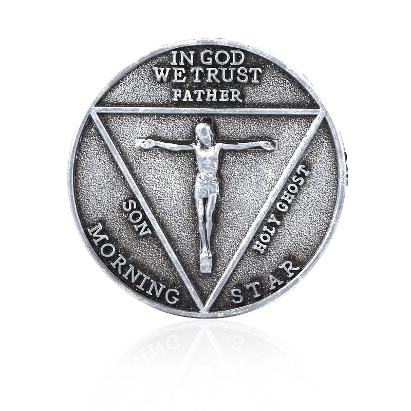 Moneda conmemorativa de Cosplay de Lucifer Morningstar, Pentecost satánico, monedas de Metal conmemorativas, regalo sin moneda, colección de arte de monedas