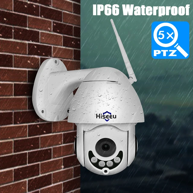 $US $56.48  Hiseeu Mini PTZ IP Camera High Speed Dome Camera IP 1080P 5X Optical Zoom 2MP Outdoor Waterproof CC