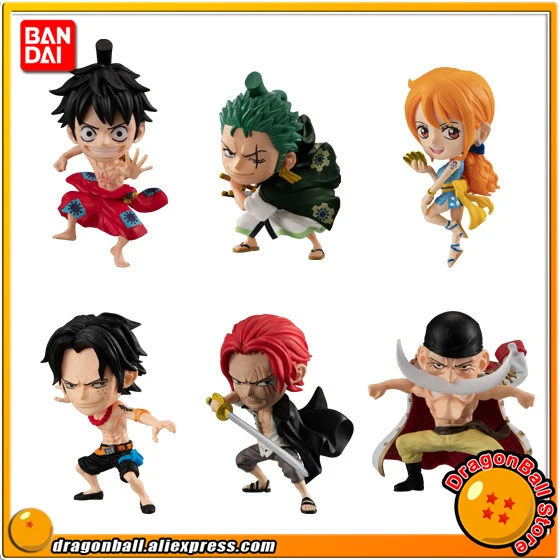 

ONE PIECE" Original BANDAI ADVERGE Motion 02 Collection Figure - Full Set 6 Pcs Luffy Zoro Nami Ace Shanks Edward Newgate