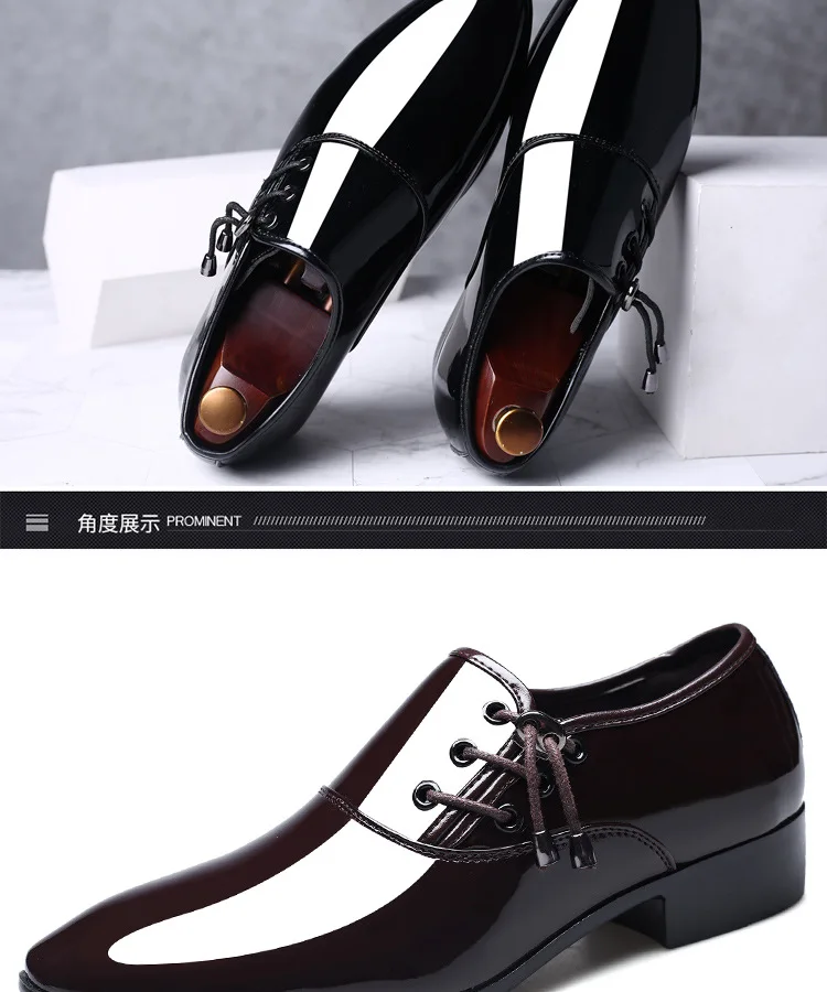 Дизайнерские модельные туфли большого размера; мужские туфли-оксфорды из лакированной кожи; Мужская обувь в деловом стиле; Zapatos De Hombre De Vestir; официальные ботинки