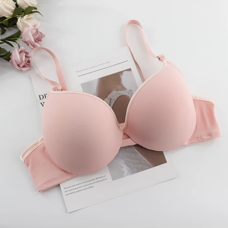 Beauwear размера плюс Бесшовные бюстгальтеры для женщин Однотонные пикантные туфли