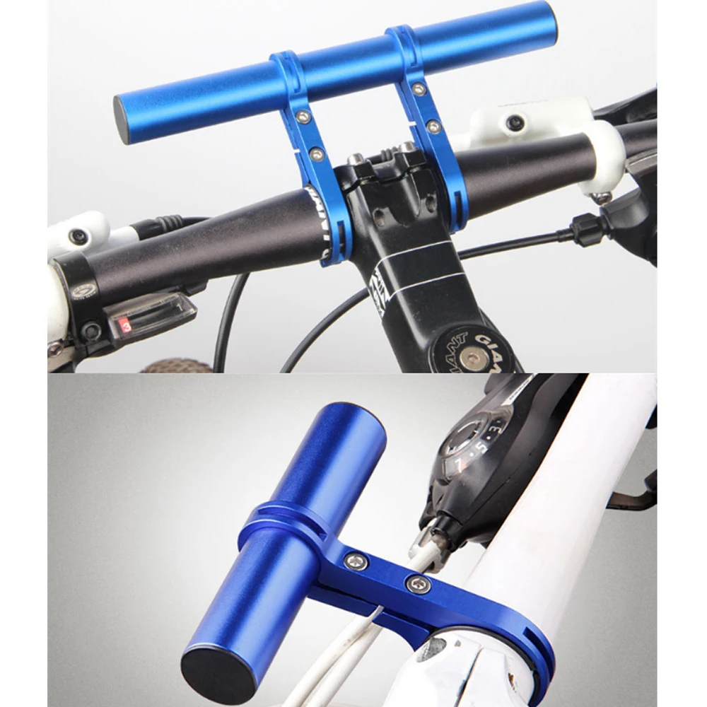 10/20cm Handlebar Extender Mountain Bike MTB Handlebar Expander Bike Cycling Mount Headlight Bracket Holder Accessorie