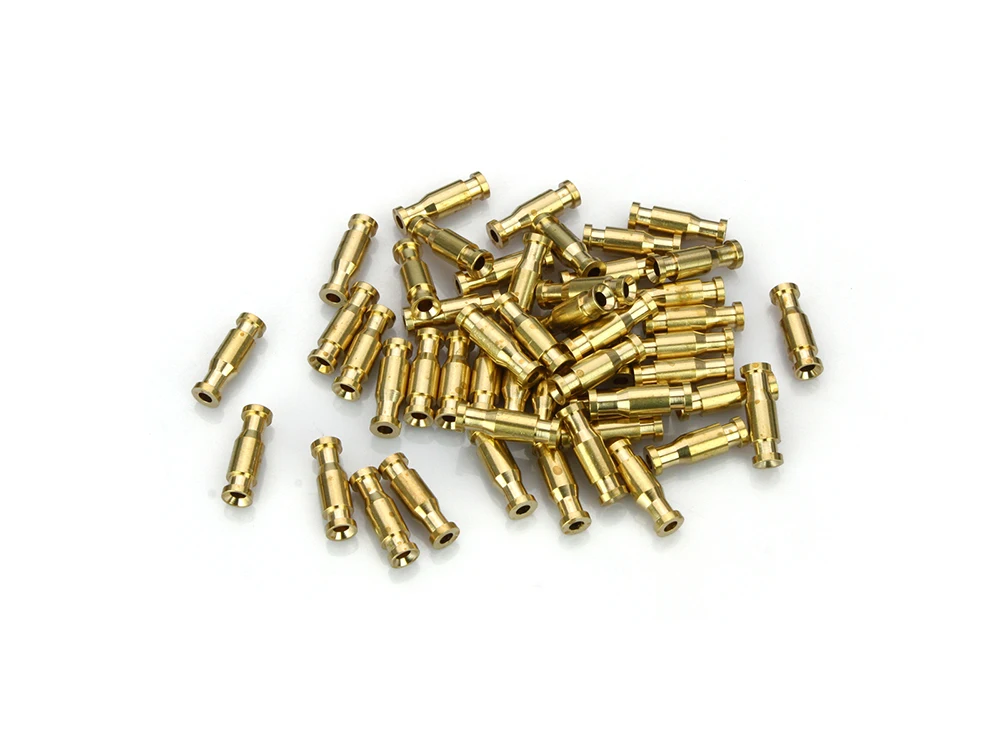 

Bottle Tubes Brass Metal Tubes Fly Tying Materials +Liner Tube+Junction Tubeing-50pcs per pack(Gold) )