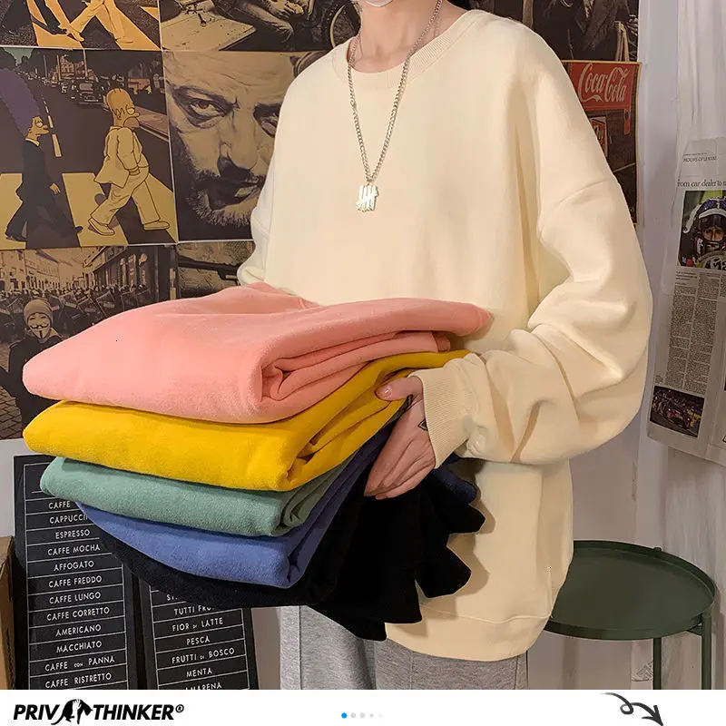 Privathinker Solid Color Basic Men Hoodies Autumn Fashion New Men's Pullovers 22 Colors Man Streetwear Casual Couple Sweatshirts Privathinker Solid Color Basic Men Hoodies Autumn Fashion New Men's Pullovers 22 Colors Man Streetwear Casual Couple Sweatshirts