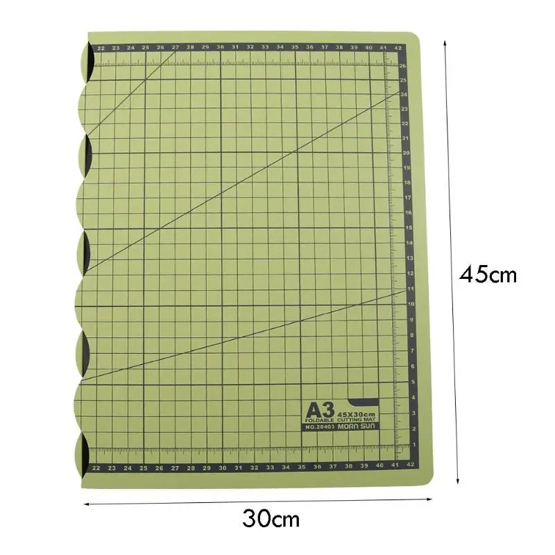 A2 A3 ПВХ швейная резка бумажный коврик Профессиональный не отражающий прочный самовосhealing вающийся складной лоскутный DIY аксессуар - Цвет: Зеленый