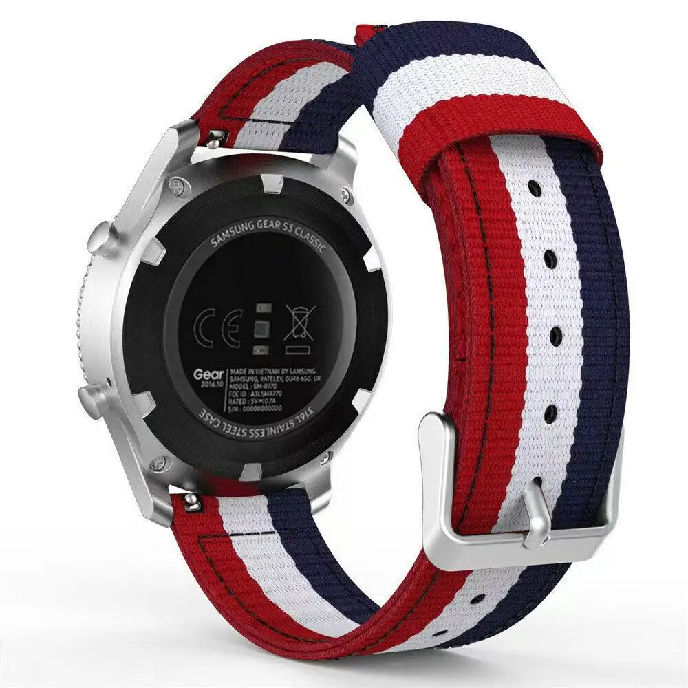 Durable Canvas Nylon Watchband – Versatile 20mm & 22mm Sizes