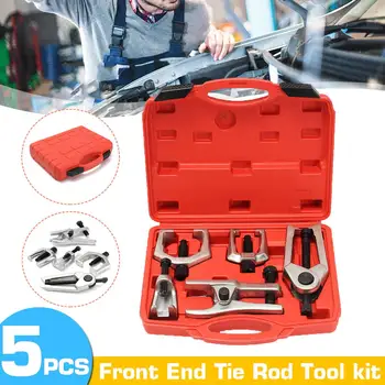 

5Pcs Ball Joint Tie Rod Set Pitman Arm Puller Remover Heavy Forged Alloy Steels Tools Front End Service Tool Kit