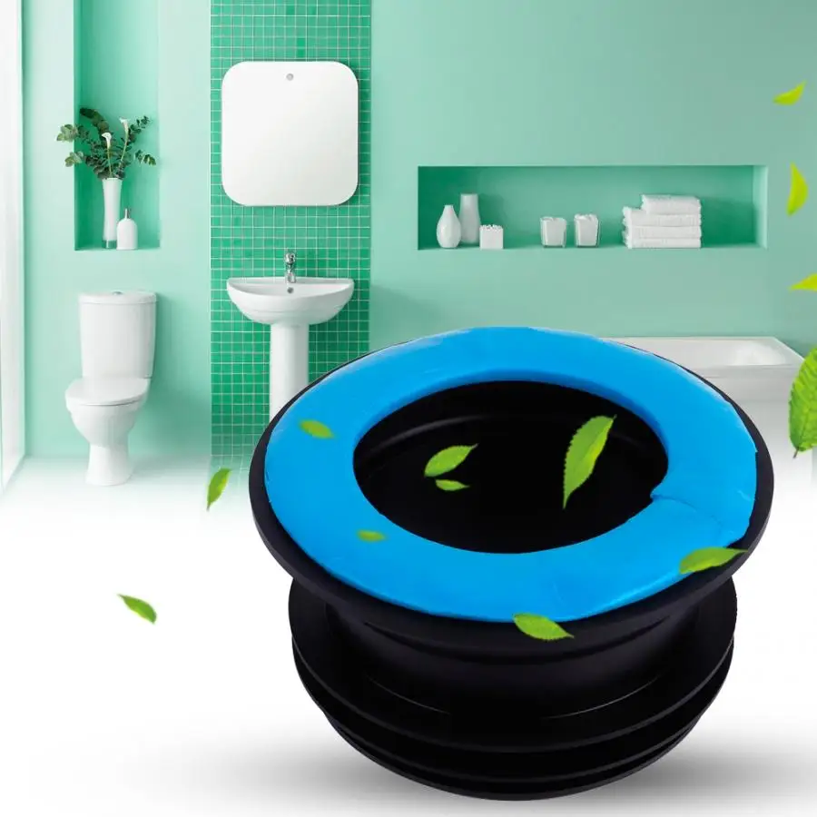

Toilet Rubber Ring Odor Proof Rubber Sealing Ring Seal Drain Pipe Bathroom WC Accessories