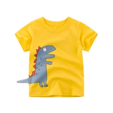 Детская футболка с короткими рукавами детская одежда, Детская летняя футболка года в западном стиле для мальчиков