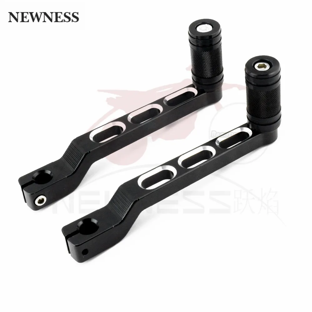 Pedal Heel Toe Gear Shifter Shift Lever Black Knurled Shift Pegs For Harley Softail Touring Electra Road Glide FLHR