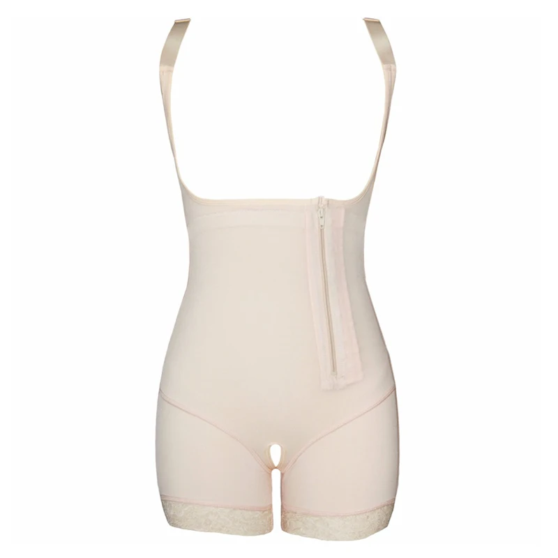 Хаки Women Shapewear Bodysuit Shaper Corset Modeling Strap Slimming Underwear Hot Body Shaper Waist Trainer Bodysuit Plus Size 5 6XL - Цвет: Хаки