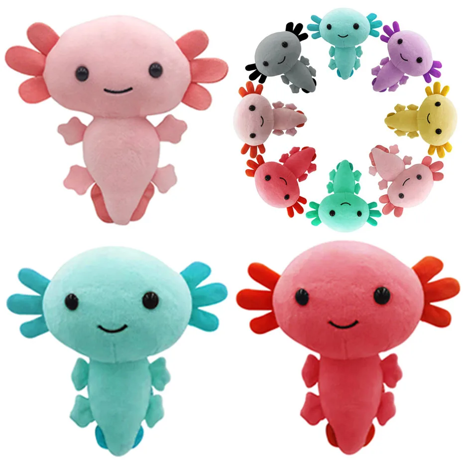 

Axolotl плюшевая игрушка Kawaii Animal Axolotl плюшевые фигурки куклы игрушки мультфильм Axolotl Мягкая кукла подарки для детей подушка для девочек игрушки