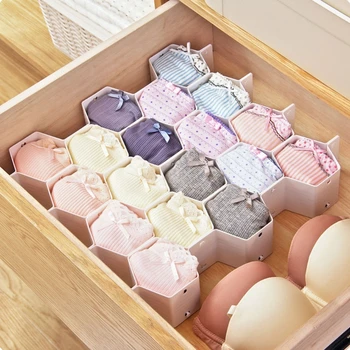 

8pcs Adjustable Drawer Honeycomb Clapboard Partition Divider Box Separator DIY Grid Storage Organizer Cell Sorting Panties Socks