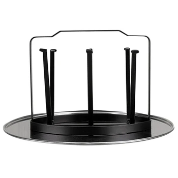 

A01-Metal Drain Water Cup Tray with PlateCup Rack Living Room Cup Storage Kitchen Daily Necessities Kitchen Tool Cup