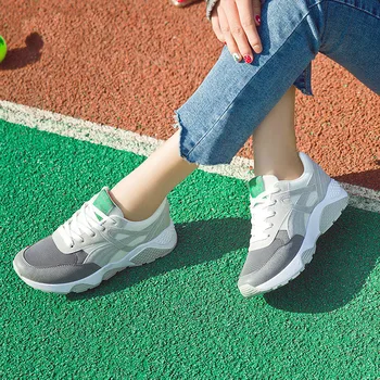 

QWEDF New Women Shoes Summer 2020 Women Running Shoes Breathable Outdoor Light Woman Sneakers Original Sport Shoes Female YC-29C
