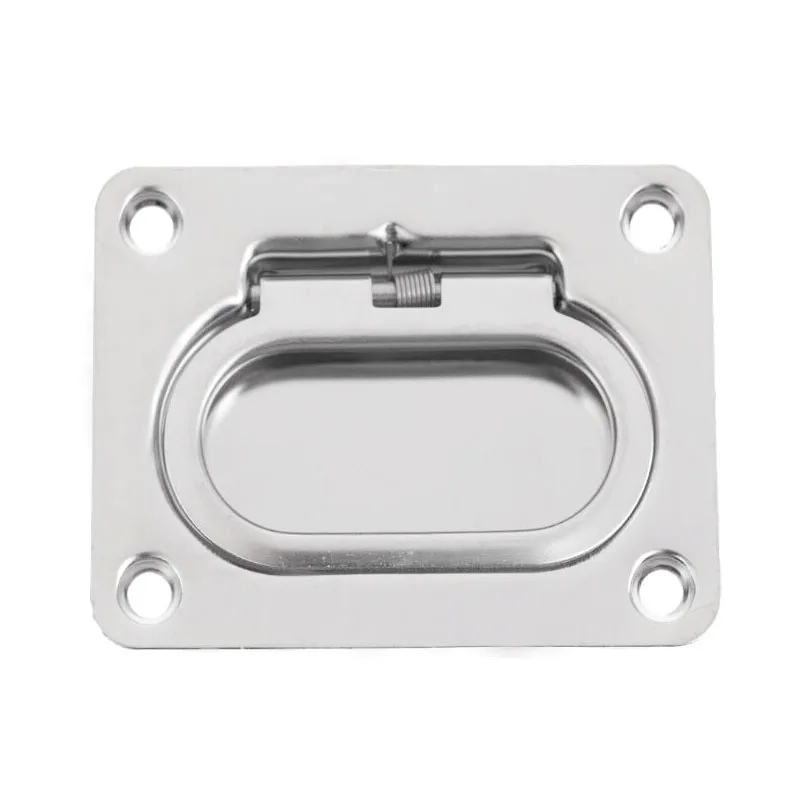 

Boat Stainless Steel Square Hatch Locker Cabinet Lifting/ Pull Ring Handle Easy Installation Marine Hardware