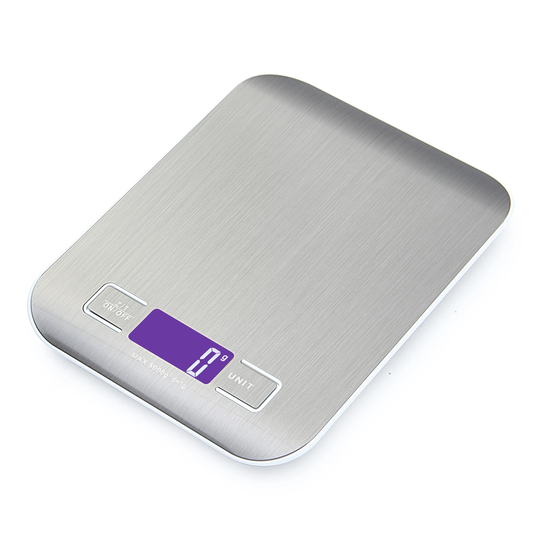 

5Kg / 1g Scale LCD Digital Kitchen Scale Stainless Steel Food Weighing Scale Electronic Balance Weight Measuring