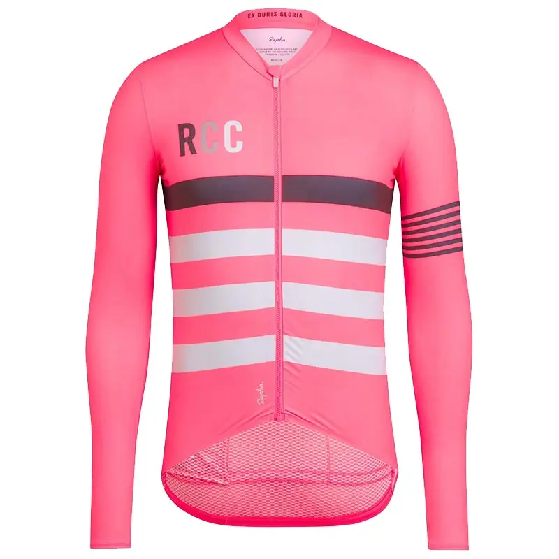Pro Team High Quaility Cycling Jersey Top Winter Thermal Fleece Long Sleeve Racing Cycling Clothing Outdoor Sport Classic Stripe