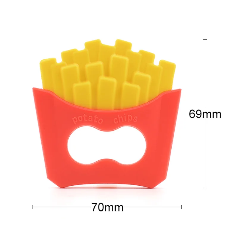 LOFCA 1 шт. детский Прорезыватель картофельных чипсов аксессуары для кормления Прорезыватели зубов игрушки, не содержащие БИСФЕНОЛ пищевой силиконовый Прорезыватель для зубов Душ подарок