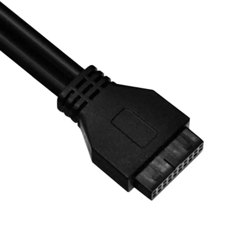 20 Pin to 2 USB 3,0 кабель для передней панели, адаптер для защиты окружающей среды, защитное покрытие с фиксированной ножкой для корпуса ПК, чехол