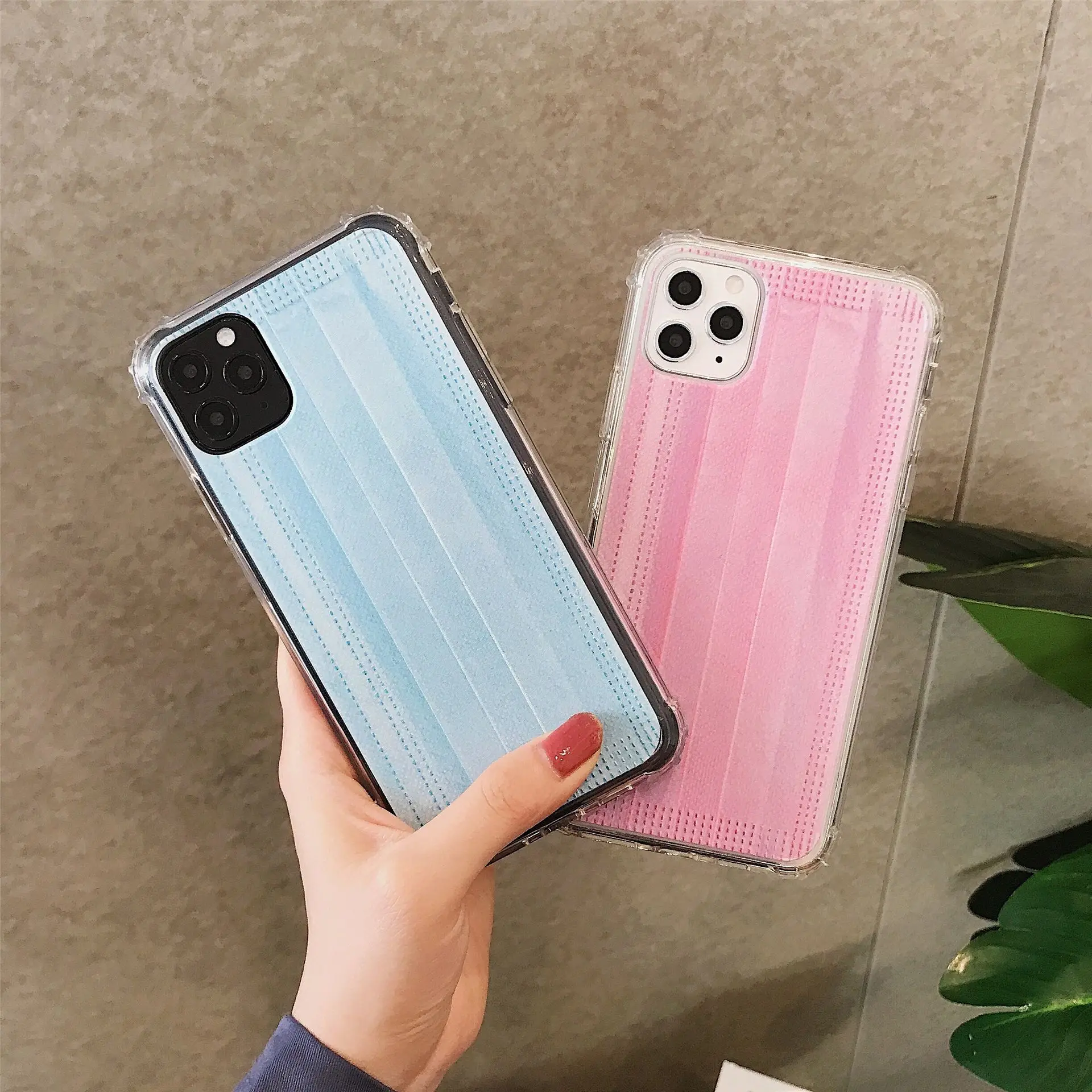 

Mask Phone Case Back Cover For iPhone 11 Case Slim Anti-Scratch TPU Cover For iPhone XR Cover For iphone 11 pro Max Case