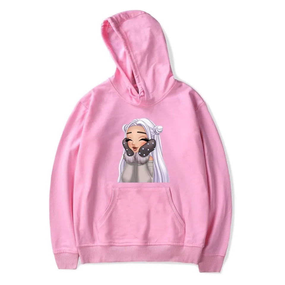 Ariana Толстовка "Гранде" Толстовка Опасная Женщина Тур хип хоп толстовка с капюшоном женская одежда Harajuku толстовки для девочек - Цвет: Pink3