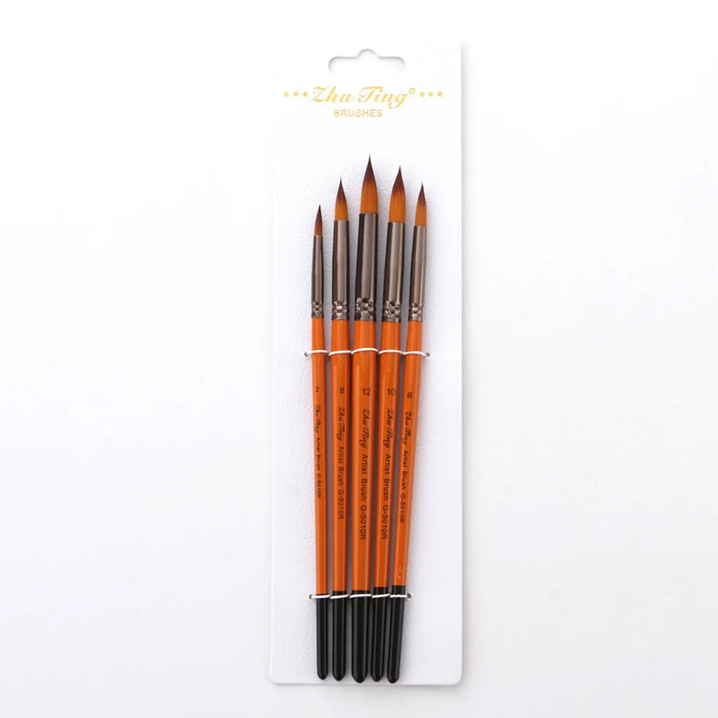 Товары Для рукоделия paint ing 5 Artist paint ing brasses кисть масляная акриловая плоская& tip paint Kit Набор Для Рисования Прямая поставка#3