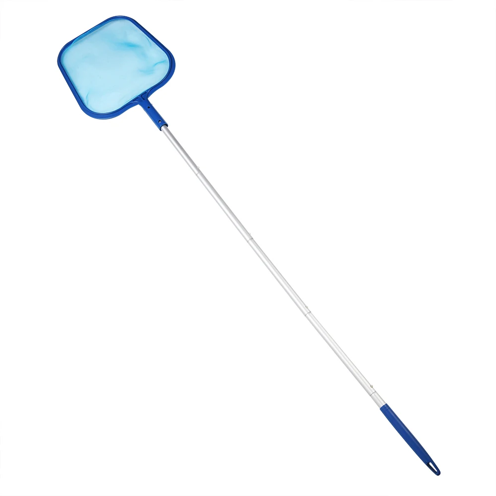 Blue Pool Leaf Net Бассейн лист сетка грабли сетка телескопическая рама Skimmer пластиковый очиститель инструмент для чистки плавания Сетка Прочная спа бассейн аксессуары инструменты - Цвет: Blue Pool Leaf Net