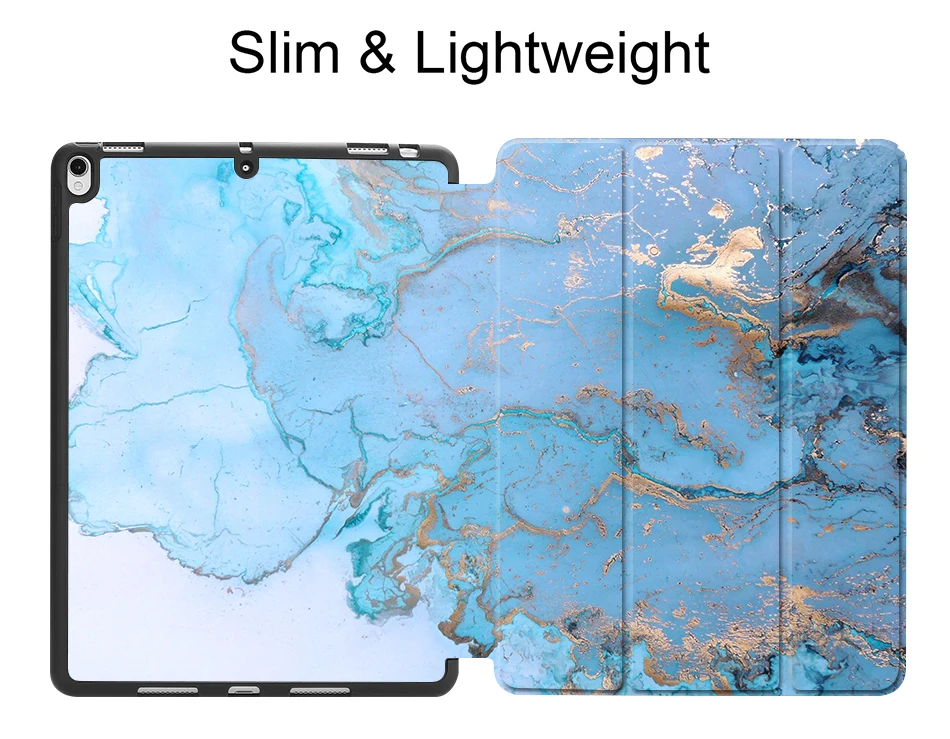 Чехол Sanmubaba для iPad Air 3rd Gen 10,5 '', защитный чехол для iPad Pro 10,5 мраморной текстурой из искусственной кожи, откидной чехол для планшета