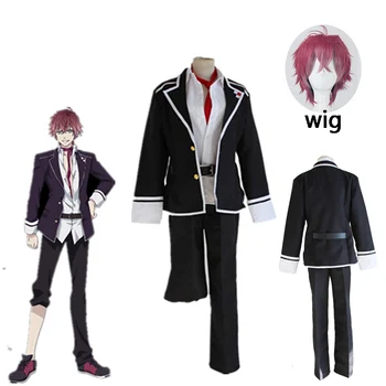 

Anime Diabolik Lovers Sakamaki Ayato Cosplay School Uniform Party Clothes for Halloween Carnival Costume Blazer Pants Tie Belt