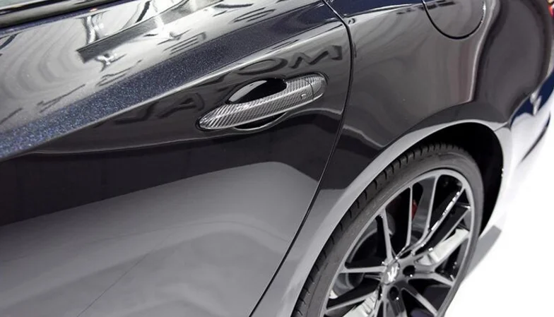 Настоящее углеродное волокно авто наружная дверная ручка Крышка для Maserati Ghibli quattroporte Levante Тюнинг машины с левым рулем