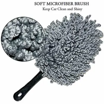 

6pcs Car Detailing Cleaning Brush Boar Hair Brushes Duster Polishing Accessories
