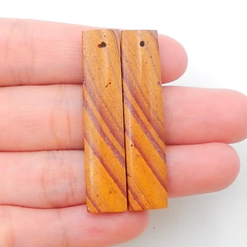 

Natural Wonder Stone Semi-precious stones, Jewelry accessories Fashion Earring,42x9x4mm，5.2g