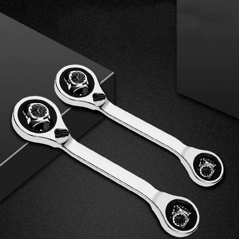 

Ratchet socket wrench set 52 in 1 universal wrench Germany 360 degree multi-function 8 eight in one set of pipe wrench