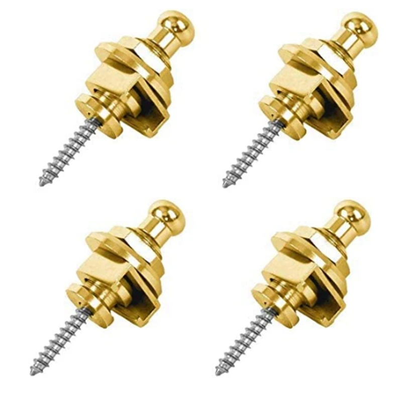 

4PCS Guitar Strap Locks and Buttons Quick Release Security Straplocks for Electric Acoustic Guitar Replacement