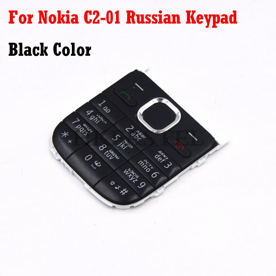 Для Nokia C2-01, мобильный телефон, английский, русский, арабский, иврит, клавиатура для C2 C2-01, сменный корпус, крышка клавиатуры