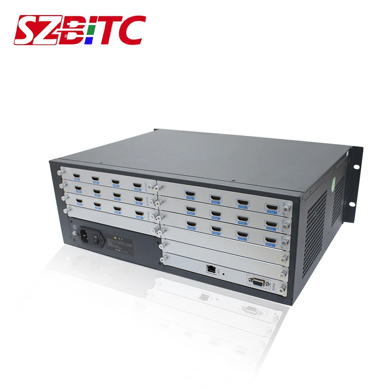 

SZBITC Video Wall Controller Splicing Processor 12x12 HD Matrix Slot Card Seamless Switching PIP Roaming For LCD,TV,Displayer