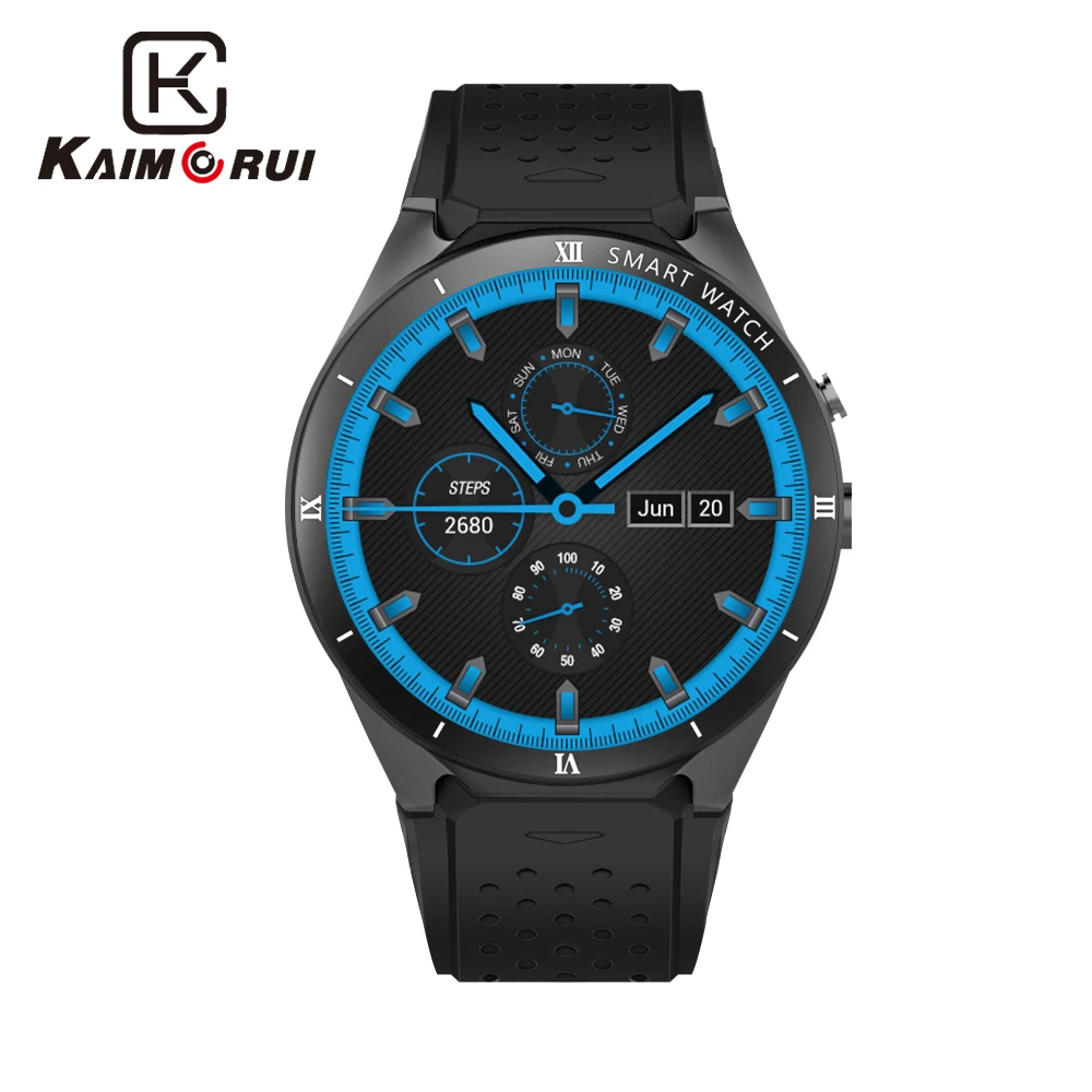 Kaimorui Smart Watch KW88 Pro Android 7.0 OS Smartwatch 1GROA + 16GRAM Support SIM Card GPS Bluetoo - 32919296147