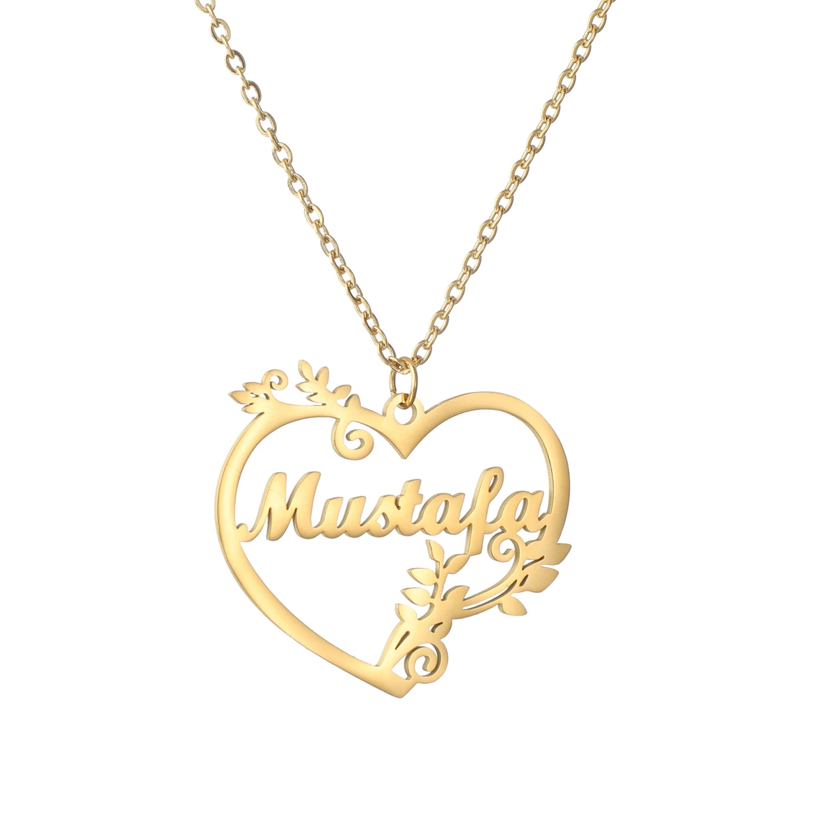 Goxijite Kalung Nama Baja Tahan Karat 