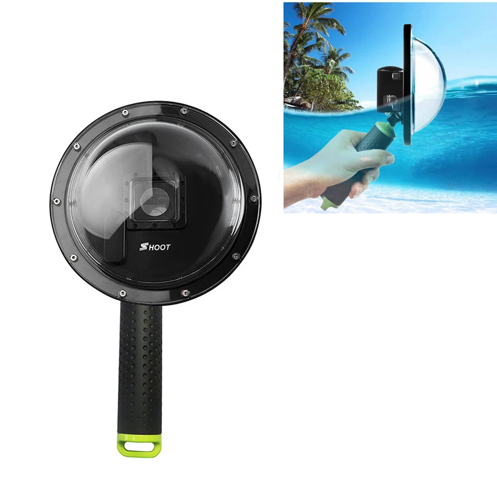 SHOOT 6 дюймов Водонепроницаемый Дайвинг купол порт для GoPro Hero 4 3+ камера с водонепроницаемым чехлом держатель для камеры для GoPro 4 аксессуар
