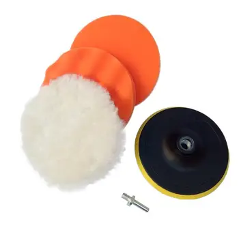 

5pcs High Polishing Buffer Pad Set Kit +drill Adapter For Car Tool Polish W1O3