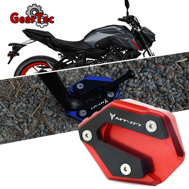 Extension de support latéral CNC, plaque dagrandissement, accessoires de moto pour Yamaha MT07 MT 07 2014 2021 2020 2019 2018 