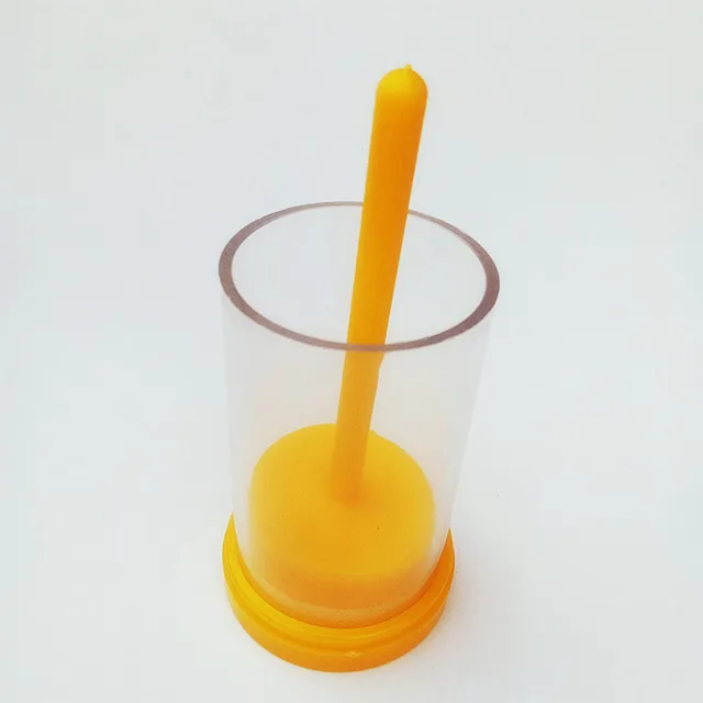 Queen Méh Marker Műanyag Üveg Palack Doboz Hasznos Farm Dugattyú Hordozható Berendezéssel Jelöli A Ketrec Sárga Méhészetet - Image 5