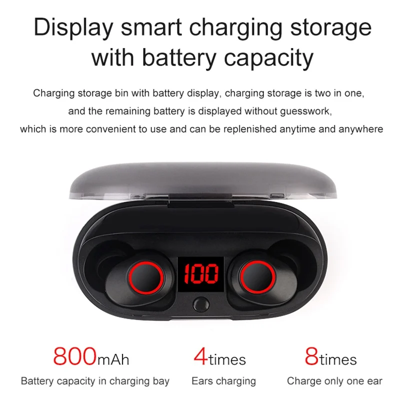 Наушники VTIN TOP Bluetooth 5,0, беспроводные наушники, мини hifi стереогарнитура, встроенный микрофон и шумоподавление TWS для iPhone