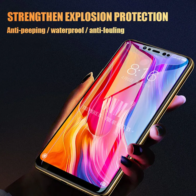 Анти шпионское закаленное стекло для Xiaomi Mi 8/Pro Полное покрытие экрана протектор для Xiaomi Mi 8 SE/Lite защитная пленка