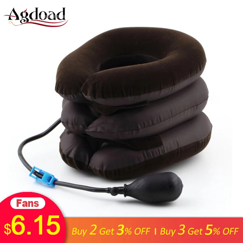

Neck Tractor Inflatable Air Cervical Neck Traction Device Neck Support Collar Vertebra Orthopedics Massage Neck Relaxation Brace