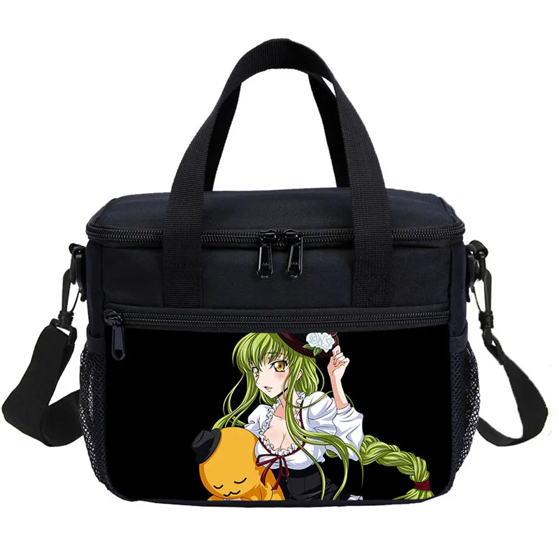 Малый мешок обеда для мальчиков и девочек модные крутые аниме код Geass письмо 3D печать льда мешок изолированный тепловой Пикник Ланчбокс Sac основной - Цвет: DODIB4076310-S1092