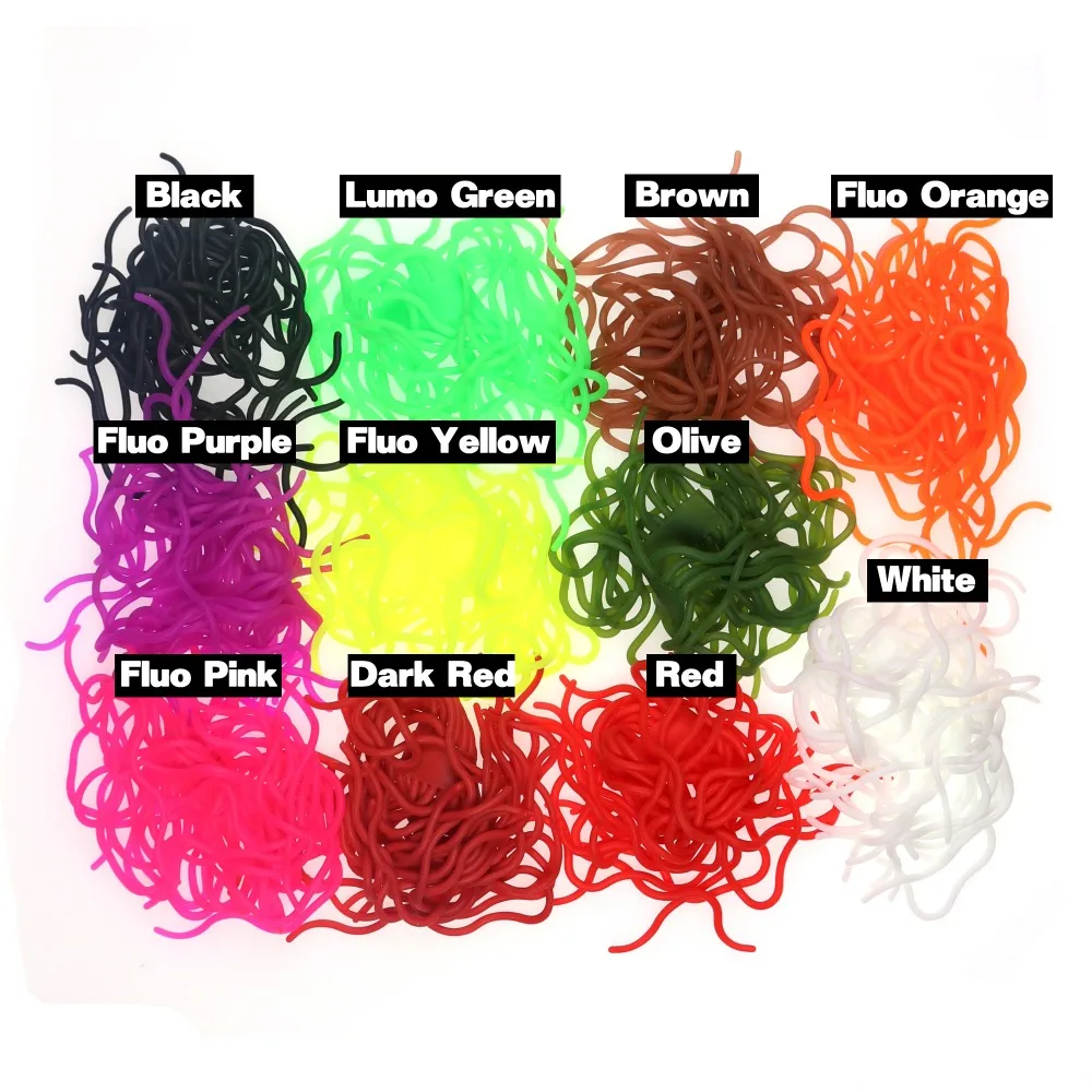 20 Corps De Mouche Squirmy Worm – Marron Clair – Matériaux San Juan Pour Montage