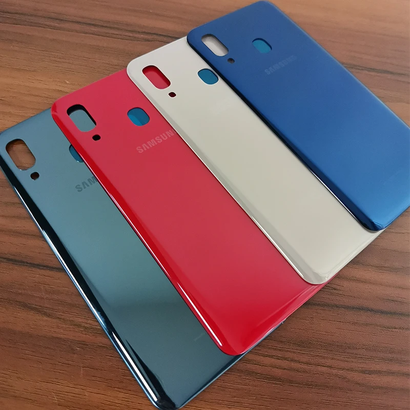 Для samsung Galaxy A20 A 20 Задняя крышка батареи задняя дверь Корпус чехол Замена для samsung A20 SM-A205F A205 задняя крышка телефона