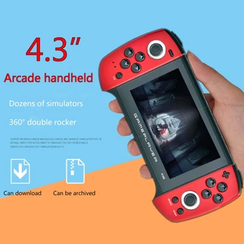 

X18Plus Handheld Game Console 4.3 Inch Large Screen Dual Joystick 64-bit Classic Games Support